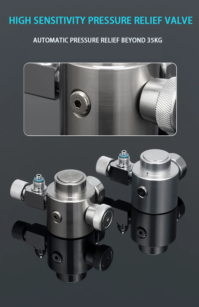 Aquarium DIY CO2 Generator system Kit Stainless Steel CO2 Cylinder Generator System Carbon Dioxide Reactor Kit For Plant Fish