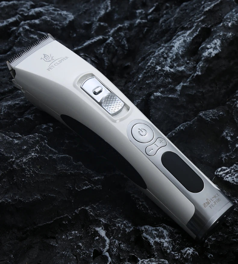 Fenice Clipper Dogs Professional LCD Screen Pet Cat Clippers Electrical Grooming Trimmer Rechargeable Haircut Machine Animals