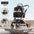 Detachable Pet Stroller Ultra-light Portable Outdoor Cat and Dog Stroller Aluminum Alloy Frame Four-wheel Shock Absorber - Play Paws Toys