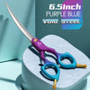 Fenice Professional JP440C&VG10 Colorful 6.0 6.5 Inch Curved Grooming Scissors Pet Scissor for Dogs Cats