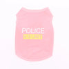 100% Cotton Pet Clothes Cool Cat SECURITY Costume for Cats Small Dogs Spring & Summer Puppy Kitty Cat Vest Top T Shirt Clothing