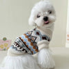 Blue Rabbit Dog Clothes Pet knitted Sweater Autumn and Winter Clothes Teddy Cat Bottoming Shirt Puppy Warm Pullover XS-XL