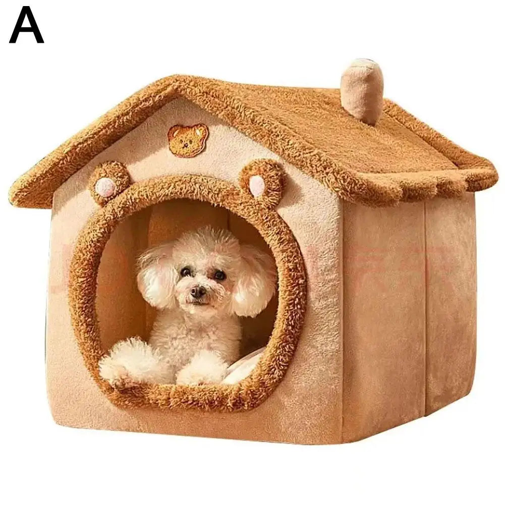 Thickened Pet Warm House Cat And Dog House Winter Warm Universal For All Seasons Detachable And Washable Cute New Comfortable - Play Paws Toys