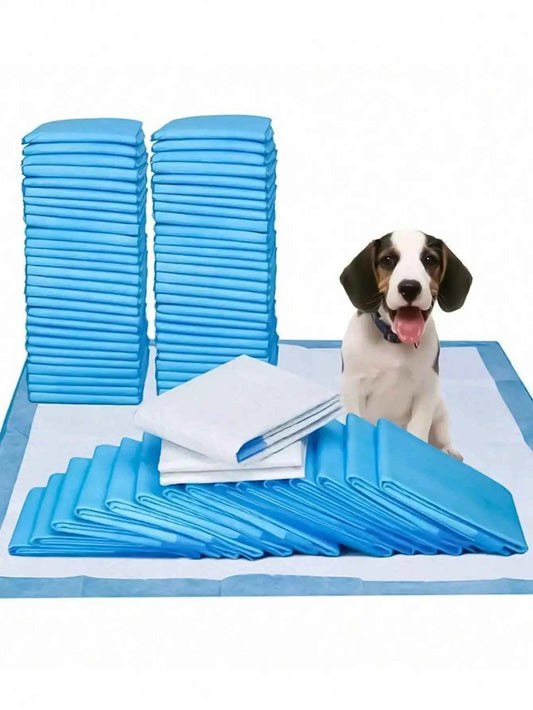 100Pcs Pet Pee Pad Diaper Dog Pee Pad Pad Training Diaper, Diaper Pad Thickening, Urine Not Wet, Pet People Must Have, So That Your Home Inside A Clean And Tidy Odor-Free, The Best Gift For The Dog, Pet Supplies, Pet Pee Pads