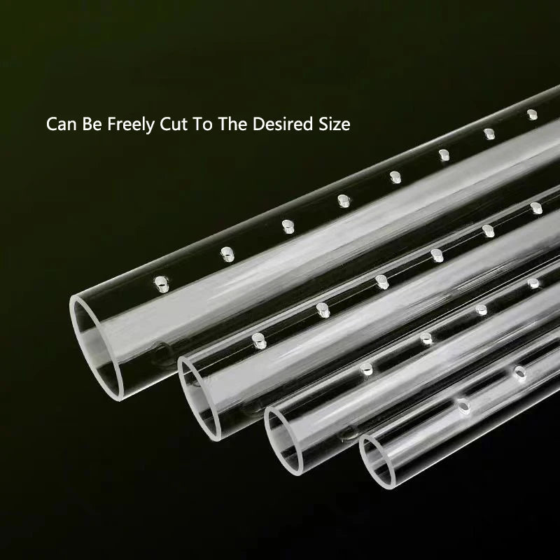1Pcs High Transparent Aquarium Filter Rain Spray Bar Outflow Pipe Acrylic Rain Shower Outlet Tube  Fish Tank Filter Accessries