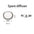 ZRDR Aquarium CO2 Diffuser Stainless Steel Material Atomizer Ceramic Disc Refiner, Used For Aquatic Plant Growth Accessories
