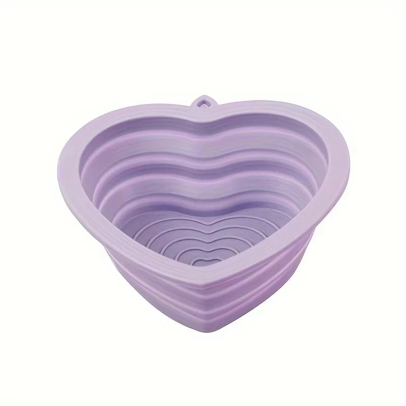 1Pcs Collapsible Silicone Pet Bowl for Dogs & Cats-Portable,Foldable Travel Pets Dish for Food & Water Pet Feeding Supplies