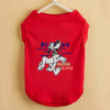 1PC  Bruto print pet sleeveless T-shirt, soft and breathable round neck pet vest