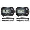 2/4/6/8Pcs LCD Digital Aquarium Thermometer Fish Tank Thermometer With Water-Resistant Sensor Probe And Suction Cup For Reptile