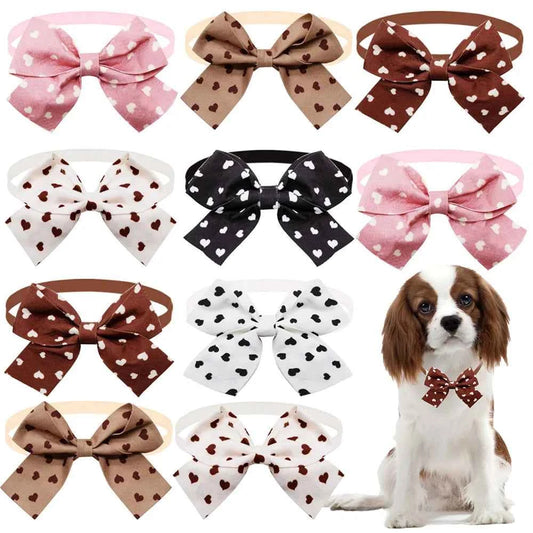 50pcs Dog Bow Tie Cute Fashion Dog Grooming For Small Dog Cat Bowties Neckties Dogs Pets Grooming Accessories For Small Dogs