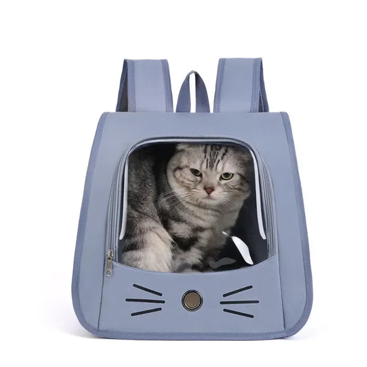 Pet Cat Carrier Bag Cat Backpack Outdoor Breathable Portable Shoulders Bag for Cats Small Dogs Transport Carrier - Play Paws Toys