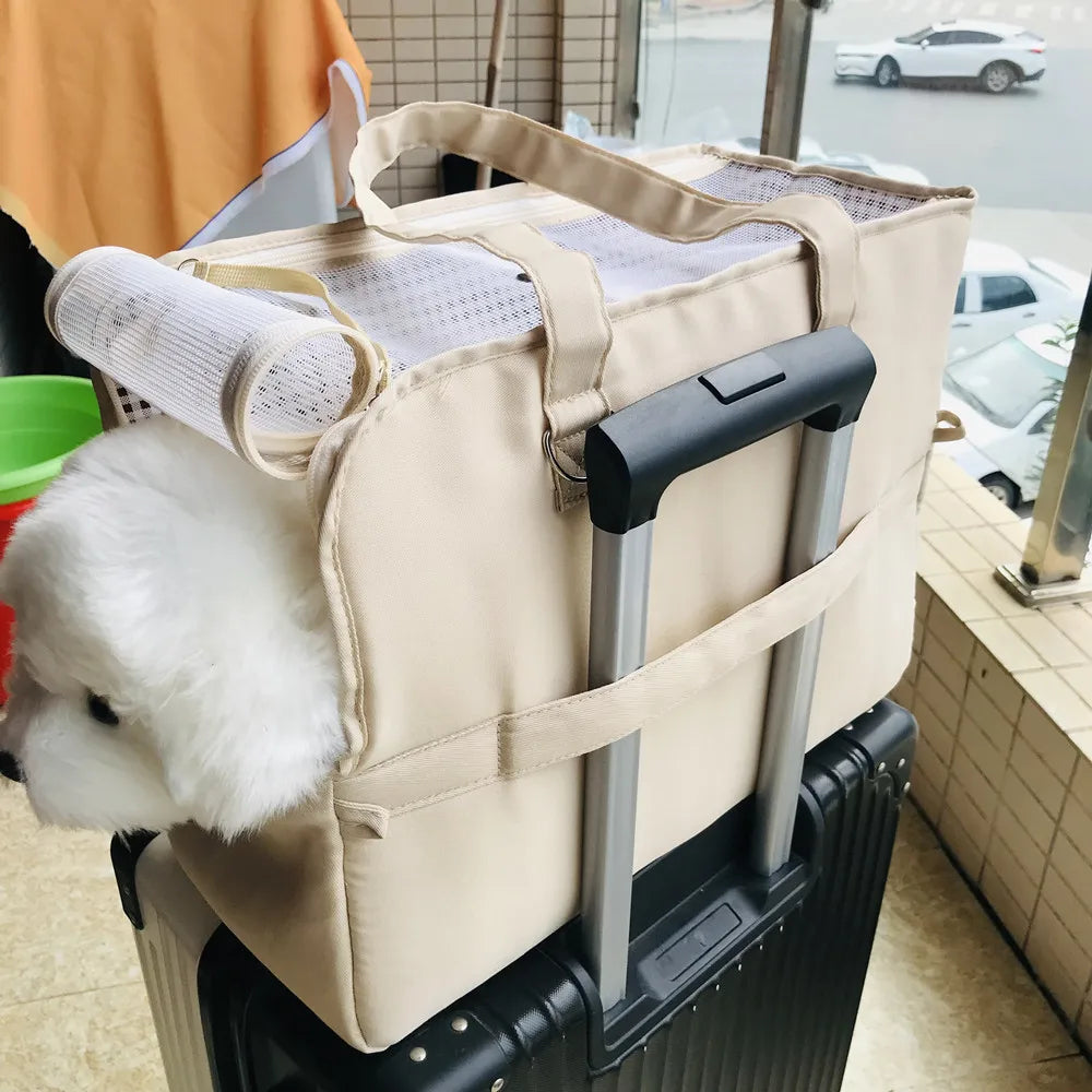 Dog Car Seat Dog Booster Car Seat Cat Carrier Bag Cat Bed for Small Dogs Cats Pet Car Seat with Pad and Straps for Dogs Cats - Play Paws Toys