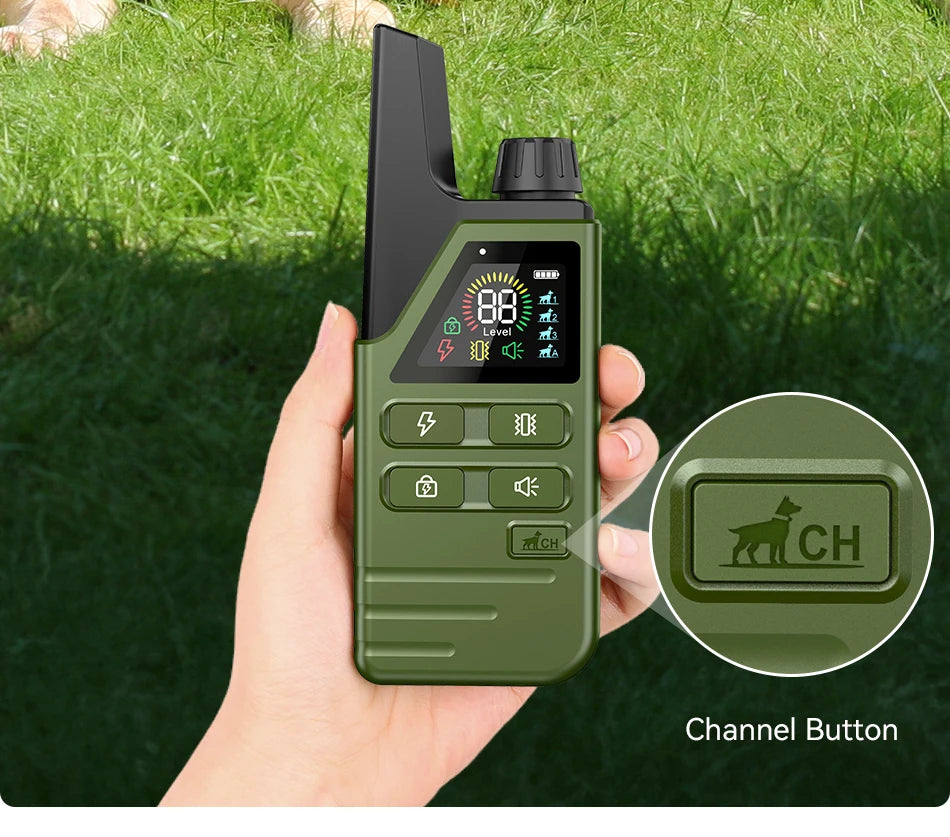 ROJECO Electric Dog Training Collar Remote Control Rechargeable Training Collar For Pet Dog Puppy Bark Control Stop Shock Collar