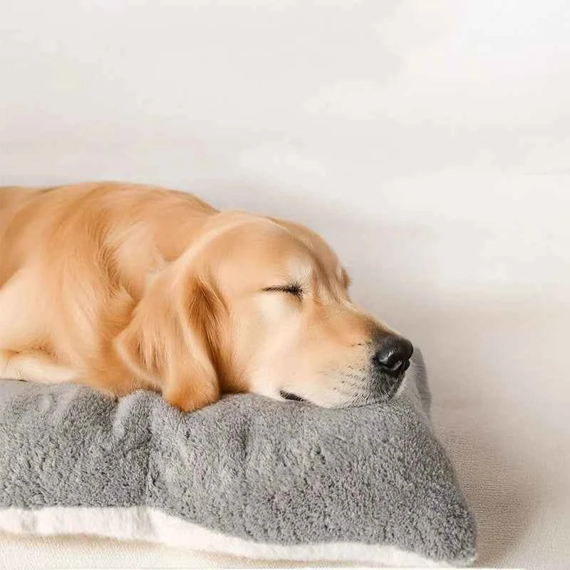 Extra Large Plush Dog Bed Sofa Thickened Super Soft Polyester Pet Mat Dog Crate Mat Bed For Small Medium Large Dog Bed