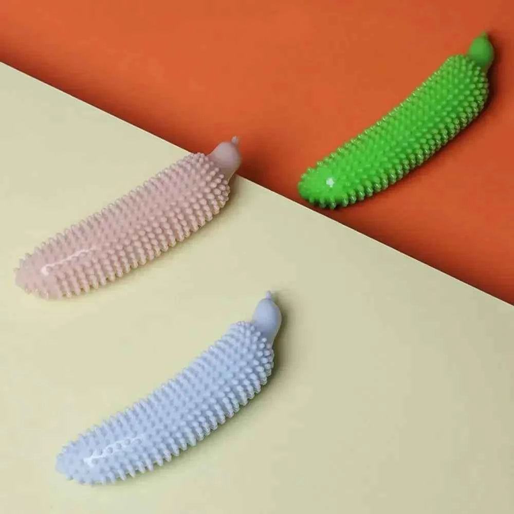 Bite Resistant Cucumber Shape Dog Chew Toy TPE Pet Molar Stick Teeth Grinding Cleaning Accessory