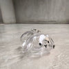 Transparent Rabbit Hair Keepsake Bottle Pet Hair Storage Capsule Keychain Thoughtful Gift for Rabbit Lovers And Owners