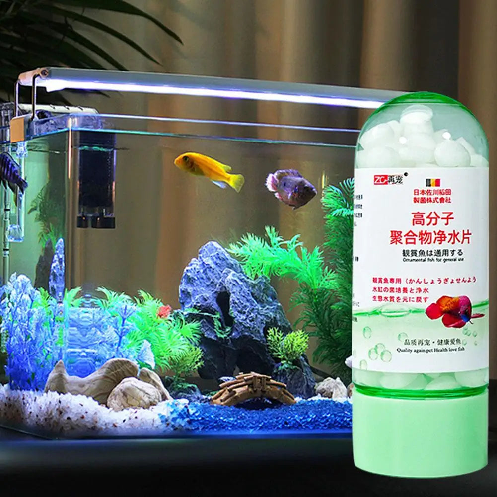 Fish Bowl Water Cleaning Odor Remover Water Purification Tablets for Fish Tank Aquarium Water Treatment Purification Tablet