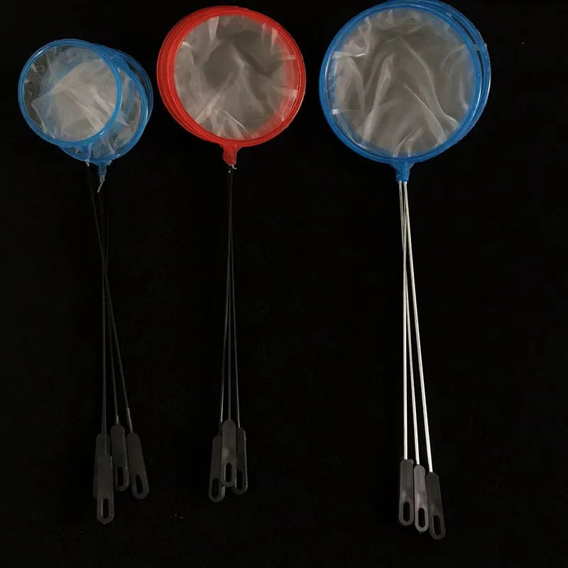 2pcs Fine Mesh Aquarium Accessories Stainless Steel Handle Aquarium Fish Tank Fishing Net Landing Net for Fish Accessories