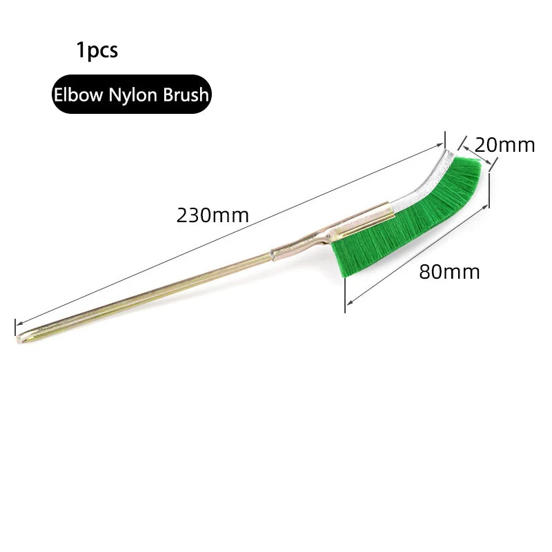 13cm Steel Wire Brush Aquarium Algae Cleaning Brush Nylon Brush Aquarium Cleaner Fish Tank Stain Cleaning Tools Accessories 3pcs
