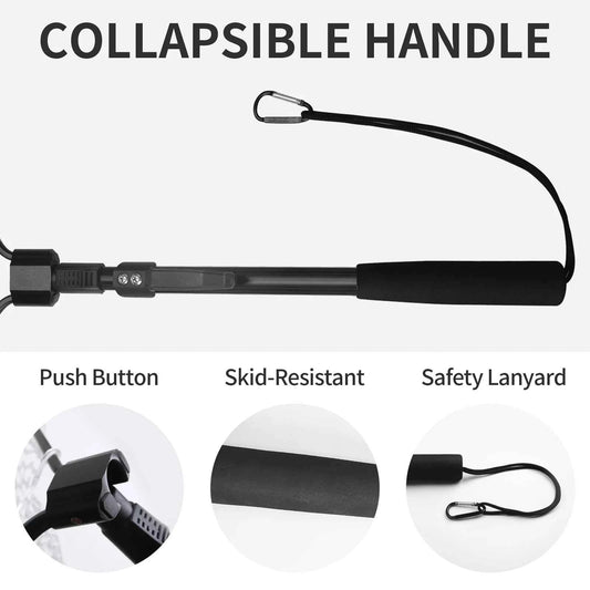 Fishing Tool Kit Durable Silicone Mesh Fishing Net Muti-Function Catch and Release Lightweight Portable Landing Net with Handle