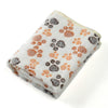 Warm Pet Cat Blanket Autumn Winter Cozy Thicken Fleece Kitten Footprint Bed Mat for Small Medium Big Cats Dog Chihuahua Supplies - Play Paws Toys