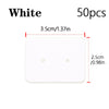 50/100pcs 3.5x2.5cm Earring Display Cards Kraft Paper Cards for Women Handmade Jewelry Earring Studs Packaging Retail Price Tags