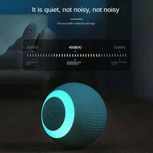 Automatic Moving Cats Toy Interactive Ball Rechargeable Rolling Electric Ball Home Pet  Accessories Things for  Supplies - Play Paws Toys