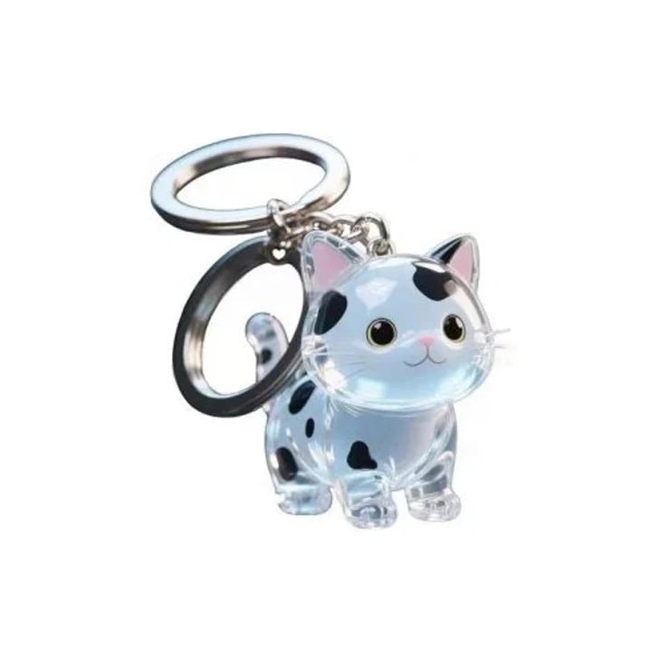 Dog Cat Hair Storage Pendant Keychain Box Couple Car Key Chains Jewelry Souvenir Pet Lover Keepsake Memorial Keychain Gift Decor