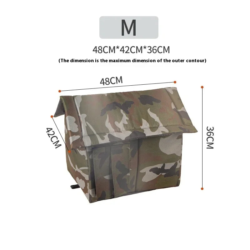 All Seasons Outdoor Rainproof Stray Cat Nest, Winter-Warm Closed House, Cold-Proof Cat House - Play Paws Toys