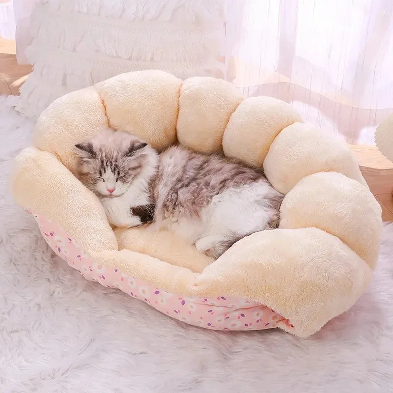 Cats Bed Winter Warm Pet Supplies Basket Houses Accessories All Accessory Dog Mat Cushions Kitten Things Puppy Goods Beds House - Play Paws Toys