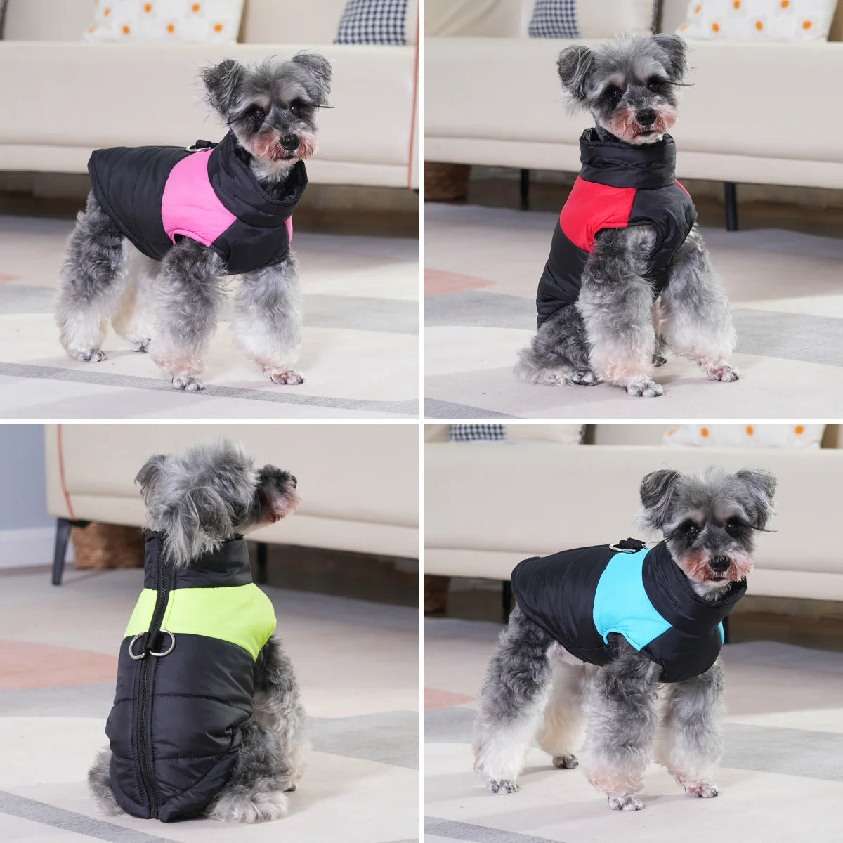 Warm Winter Dog Clothes Large Small Medium Dogs Outdoor Walking Windproof Pet Jacket Soft Pets Coat Lightweight Labrador Outfits