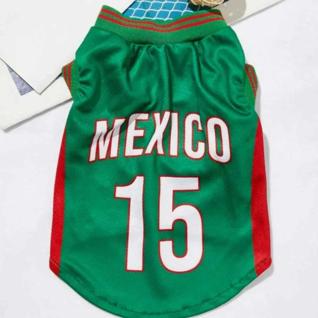 Dog Football Uniform Large Dog Jersey Basketball Clothing Puppy T-Shirts Summer Pet Cat ShirtsMesh Breathable Dog Sport Clothes