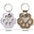 Memorial Leather Pet Hair Storage Bag Cat Paw Keychain Kitten Souvenir Fur Container Pendant Portable Handmade Key Accessories