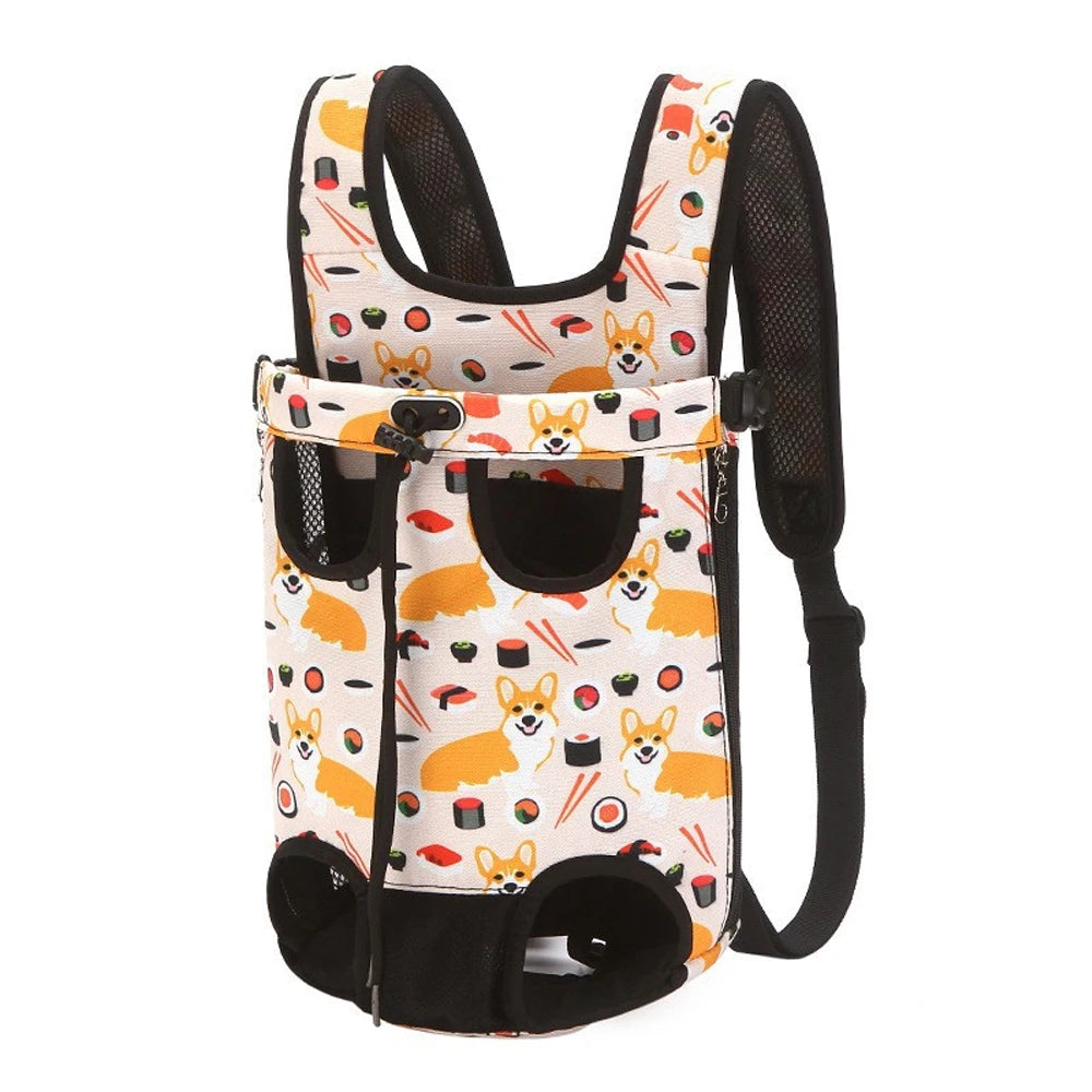 Adjustable Cat Carrier Bag Pet Double Shoulder Backpack Portable Bag Outdoor Travel Camping Hiking Cat Bag Dog Bag - Play Paws Toys