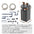 SucceBuy Aquarium Filter 264GPH 3-Stage Canister Filter Ultra-Quiet Internal Aquarium Filter with UV Protection for Fish Tanks