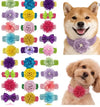 30pcs Pet Grooming Dog Bowtie Spring Summer Pet Necktie Grooming Collar Elastic Band for Small Middle Large Dog Pet Supplies