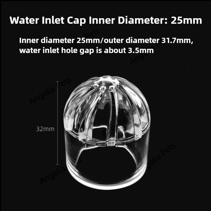 Transparent Fish Tank Water Pipe Acrylic Tube Fittings Elbow Joint Duck Bill Water Outlet Aquarium Accessries Rain Shower Outlet