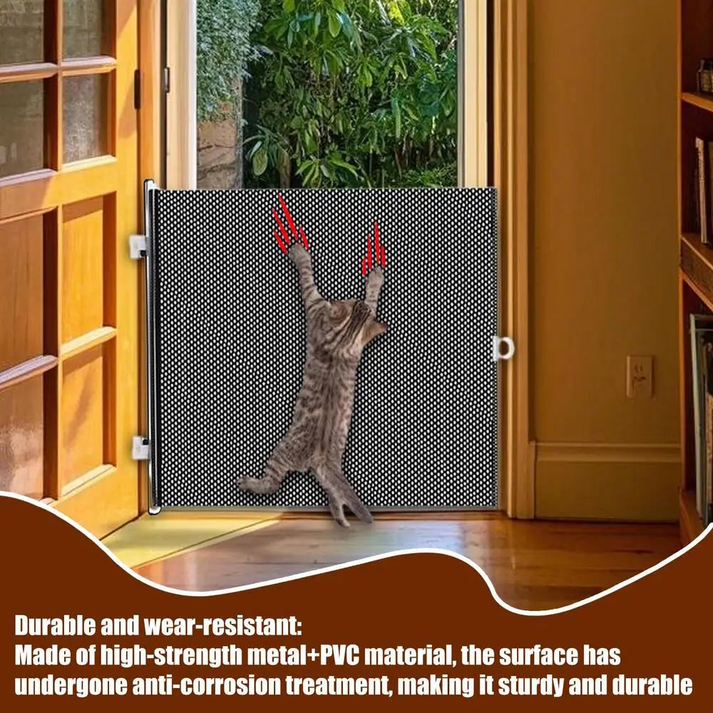 Puppy Safety Fence Retractable Pet Gate Cat and Dog Safety Isolation Nets Pet Supplies For Doorway Stairs Balcony