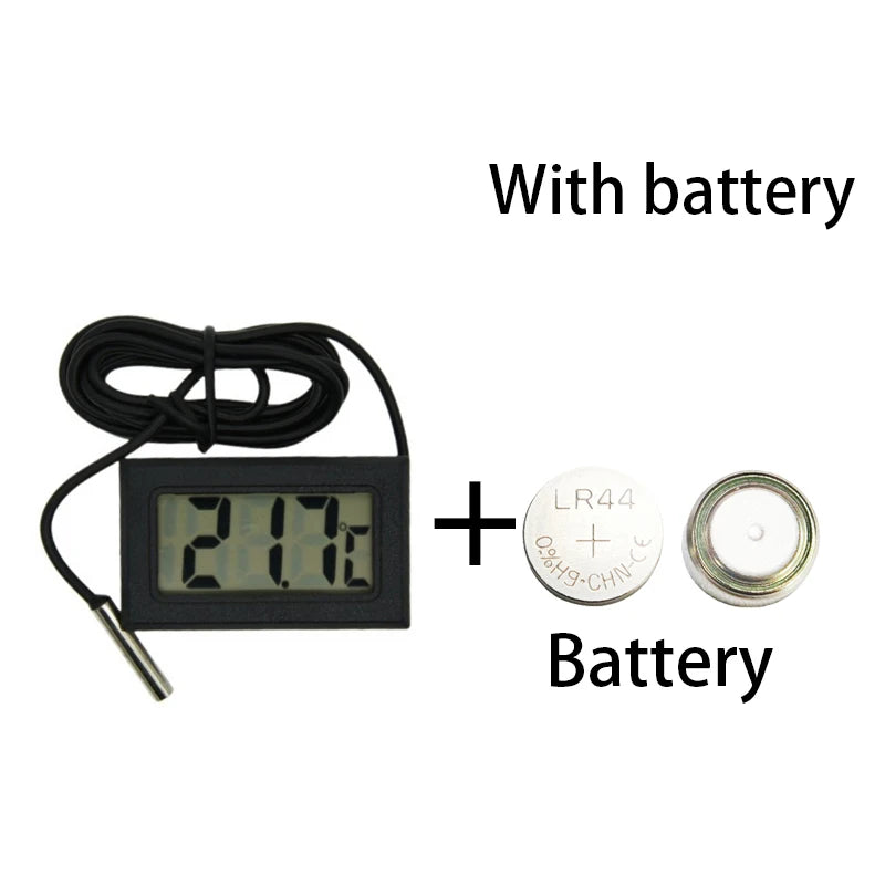 Mini Convenient Digital LCD Thermometer Sensor Hygrometer Gauge Refrigerator Aquarium Monitoring Display Humidity Detector