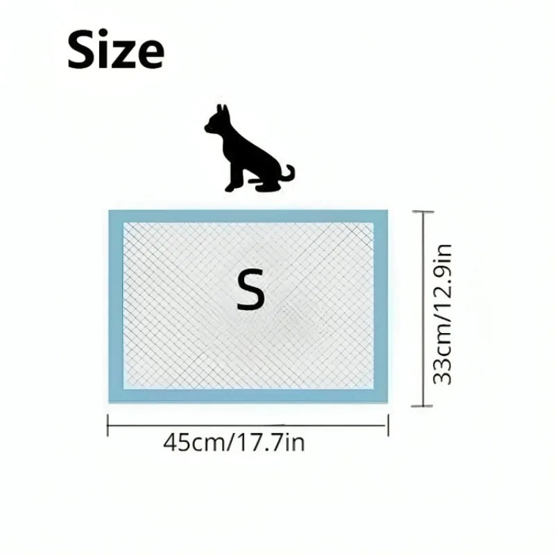 20/50/100PCS Disposable Diapers Dog Cat Urine Mat Puppy Training Absorbent Quick Dry Surface Deodorant Cleaning Pet Supplies
