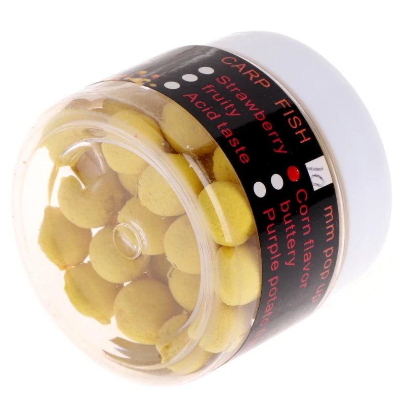 Y1UC 1 Box Carp Floating Fishing Lure Artificial Baits Beads Pops Up Flavor Smell Bal