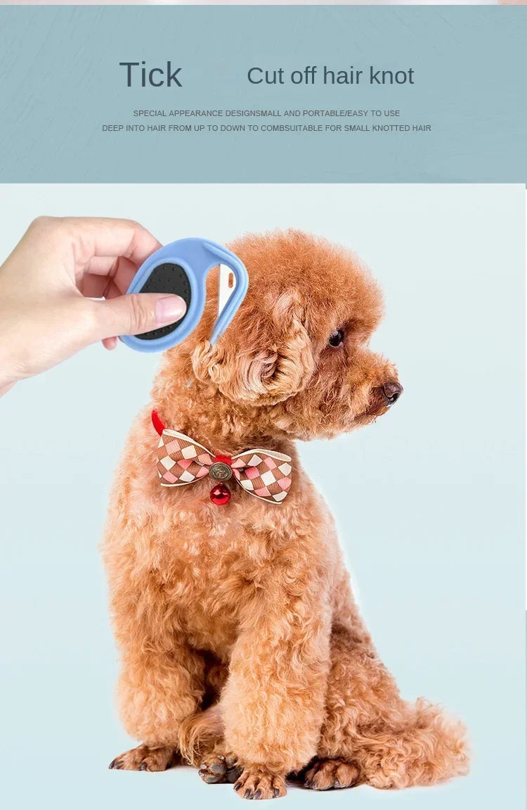 Pet Knotting Blade Comb Cat and Dog Hair Removal Beauty Trimmer Comb Cat Hair Cleaning Brush Cat and Dog Grooming Knotting Tool