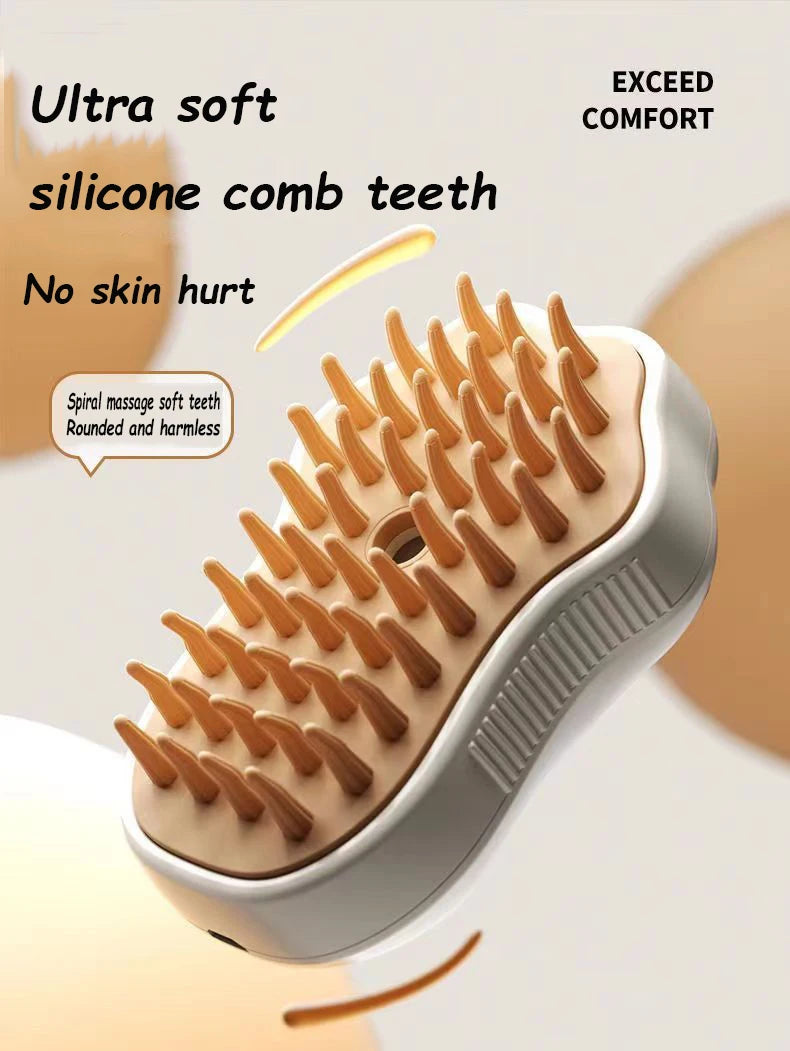 Cat Steam Brush 3 in 1 Electric Pet Brush Cat Hair Brushes Massage Dog Brush Spray Comb Pet Grooming Hair Removal Combs