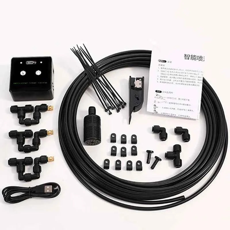 Rainforest Sprayer WiFi Control Automatic Mist Rainforest Timing Spray System Kit Irrigation Timer Reptile Sprayer Humidifier