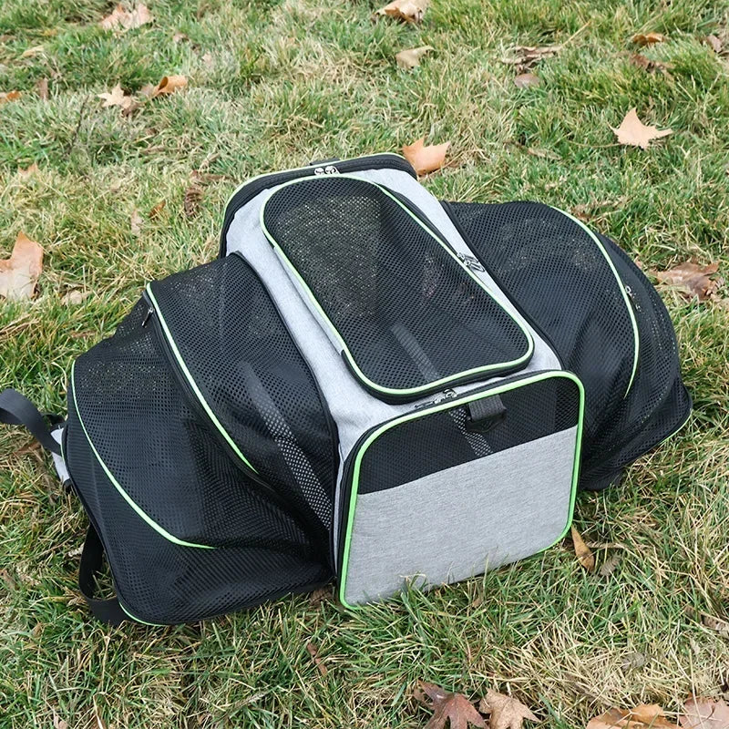 Portable Cat Backpack Carrier Foldable Expandable Pet Travel Bag Airline Approved Breathable Pet Carrier for Dog Pet Accessories - Play Paws Toys