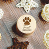 Paw Printing Pet Memorial Box Custom Name Personalized Wooden Cat Dog Tooth Hair Storage Boxes Pet Supplies Commemorative Gifts