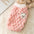 Winter Cat Dog Clothes with Buckle Sweet Bear Print Pet Plush Sweater for Small Dogs Pomeranian Chihuahua Puppy Button Jacket
