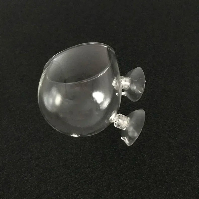 Glass Aquarium decoration Hanging fish tank Mini Crystal Pot Polka Water potted planting cylinder cup aquarium accessories
