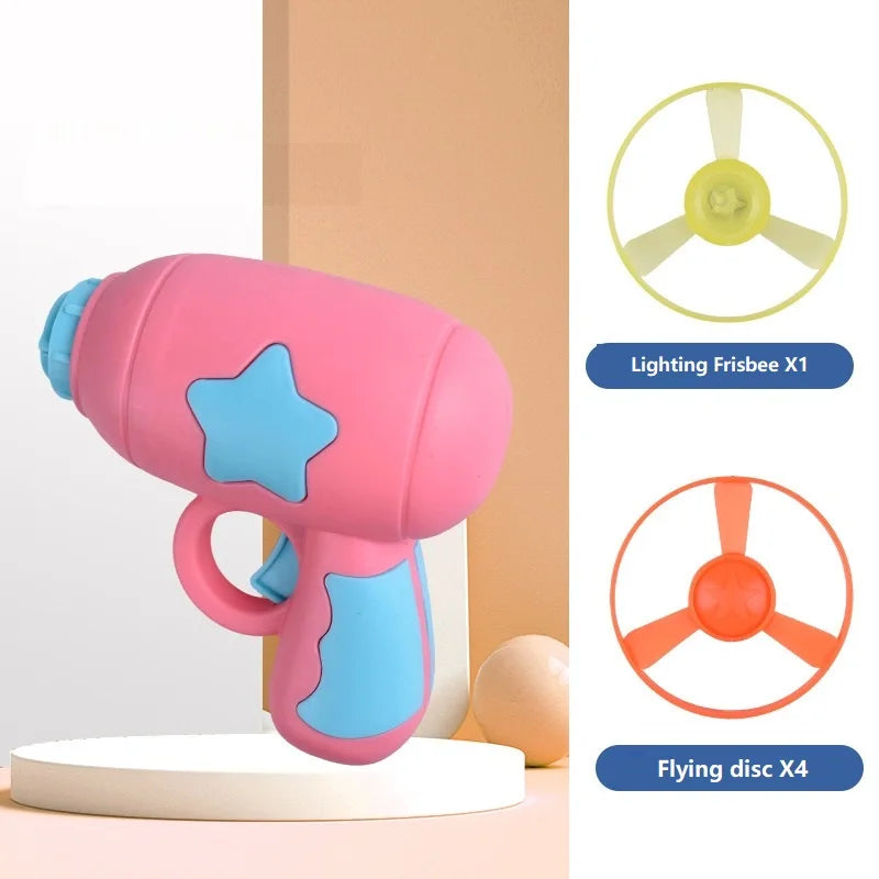 Interactive Launch Pet Training Toy for Kitten Funny Cat Toy Mini Flying Disc Shooting Gun Chasing Games Cat Toys Pet Supplies