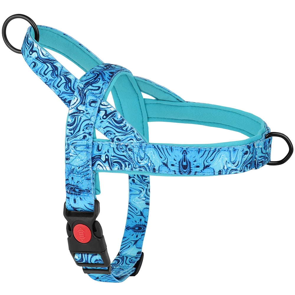 Nylon Dog Harness No Pull Dogs Harnesses Vest Durable Ethnic Pet Training Vests Adjustable For Small Medium Large Dogs Pitbull